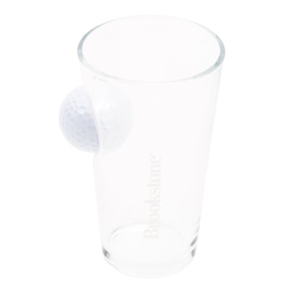 BROOKSTONE Multi Pint Glass With Golf Ball Inlay - Picture 1 of 1